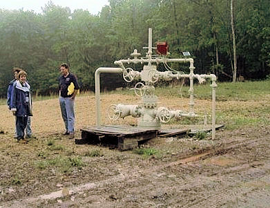 3.	Appearance of a producing gas well in Allegany County, Maryland, showing limited environmental impact. 