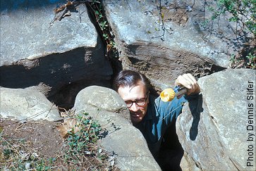 Cave developed at joint intersection (photo by Dennis Slifer)