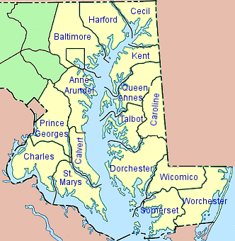 Index Map for Shoreline Change Data by County